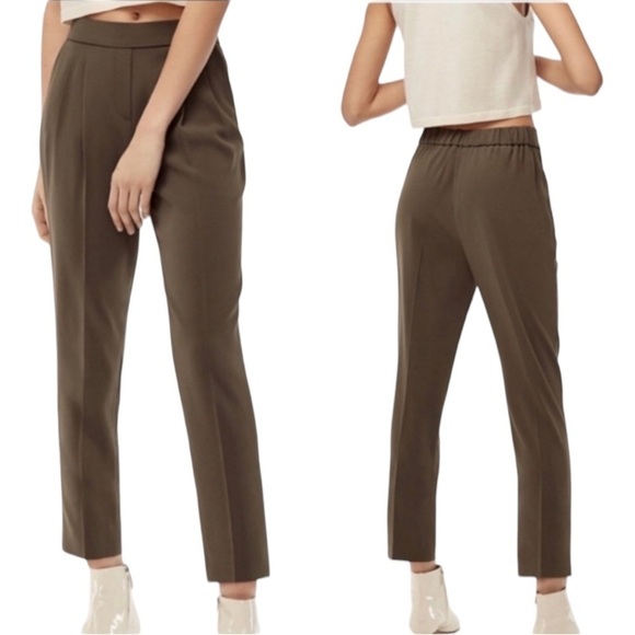 ARITZIA BABATON Cohen Pant in Olive Drab Size 4 - Picture 1 of 10
